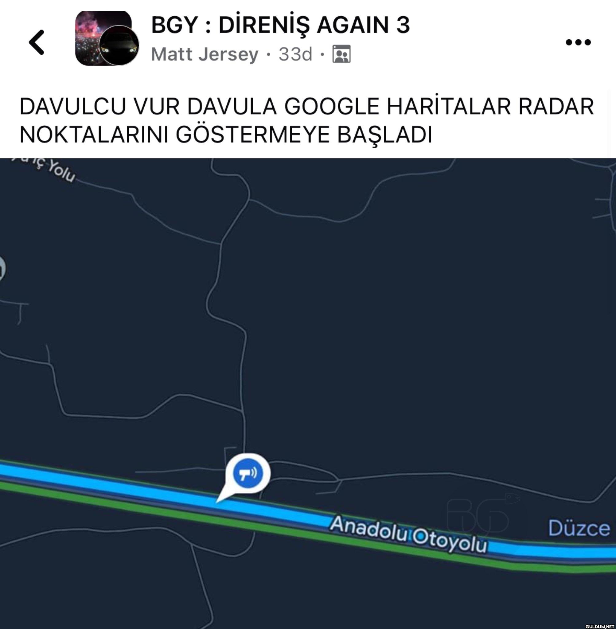 Google Haritalar'a kaza ve...