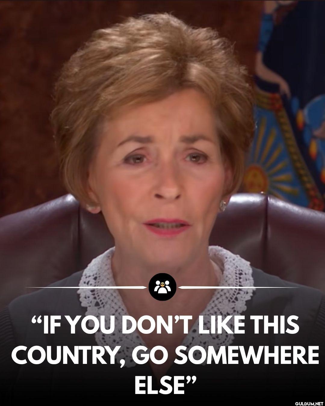 Judge Judy, Amerika'yı çok...