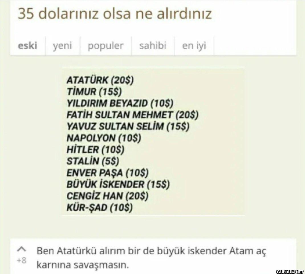 35 dolarınız olsa ne...