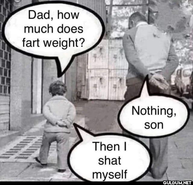 Dad, how much does fart...