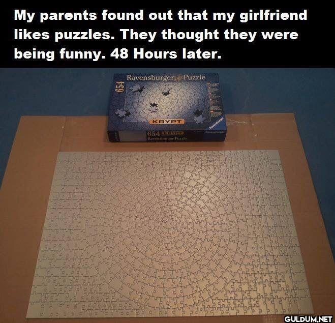 My parents found out that...