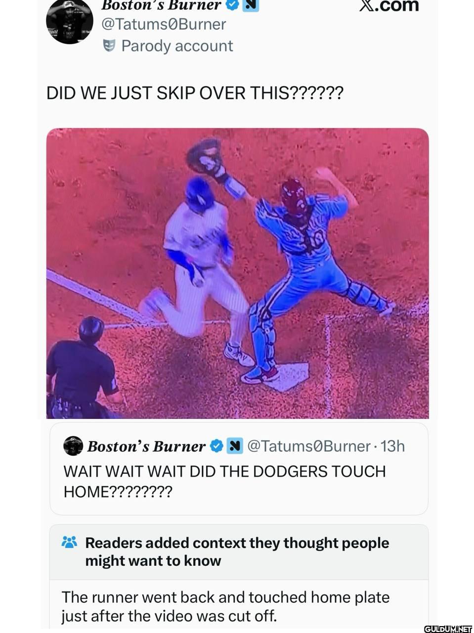 Burner Parody account DID...
