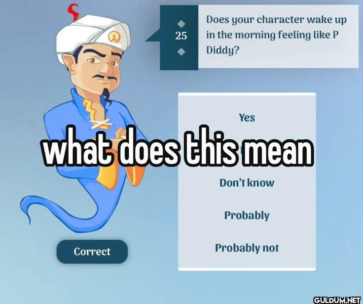 Does your character wake...