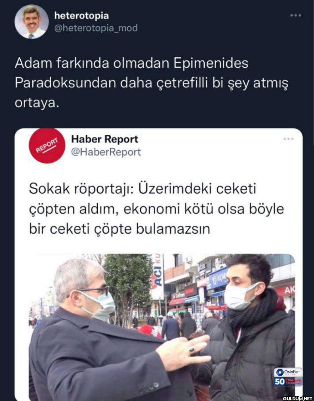 Adam farkında olmadan...