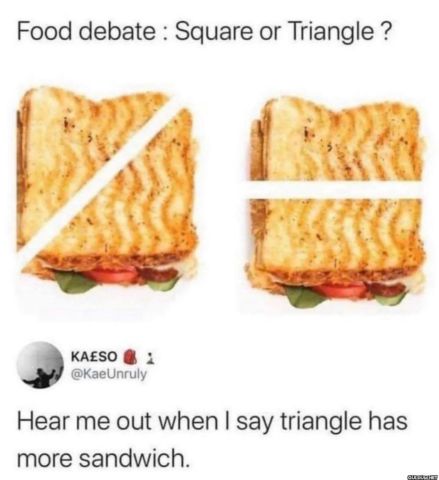 Food debate: Square or...