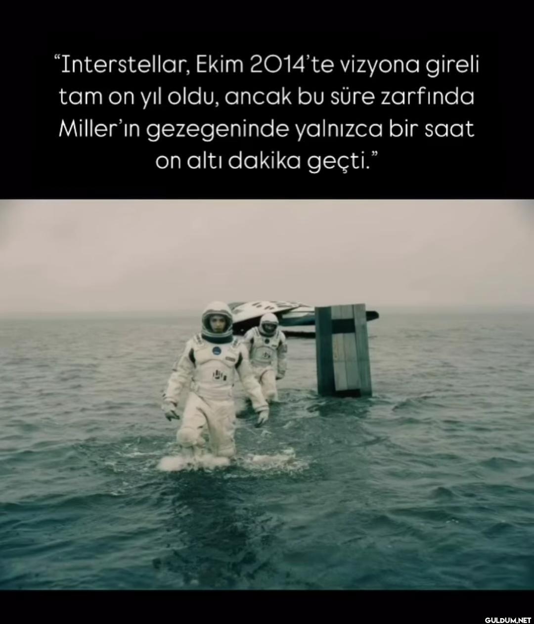 "Interstellar, Ekim...