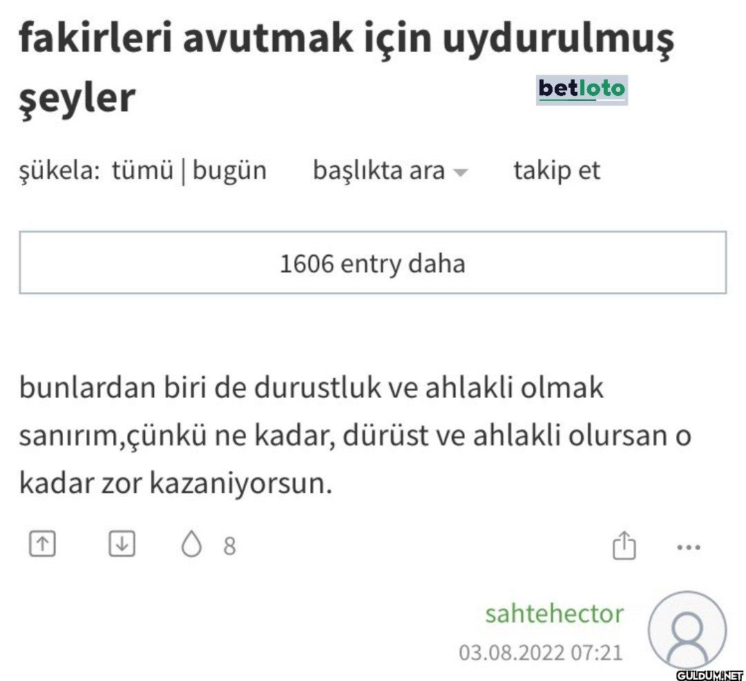 fakirleri avutmak için...