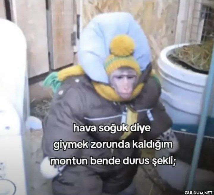 hava soğuk diye giymek...