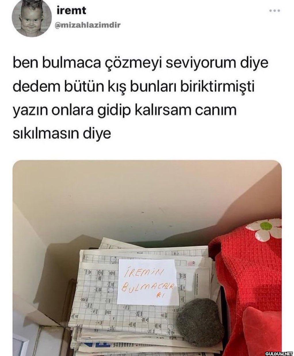 ben bulmaca çözmeyi...