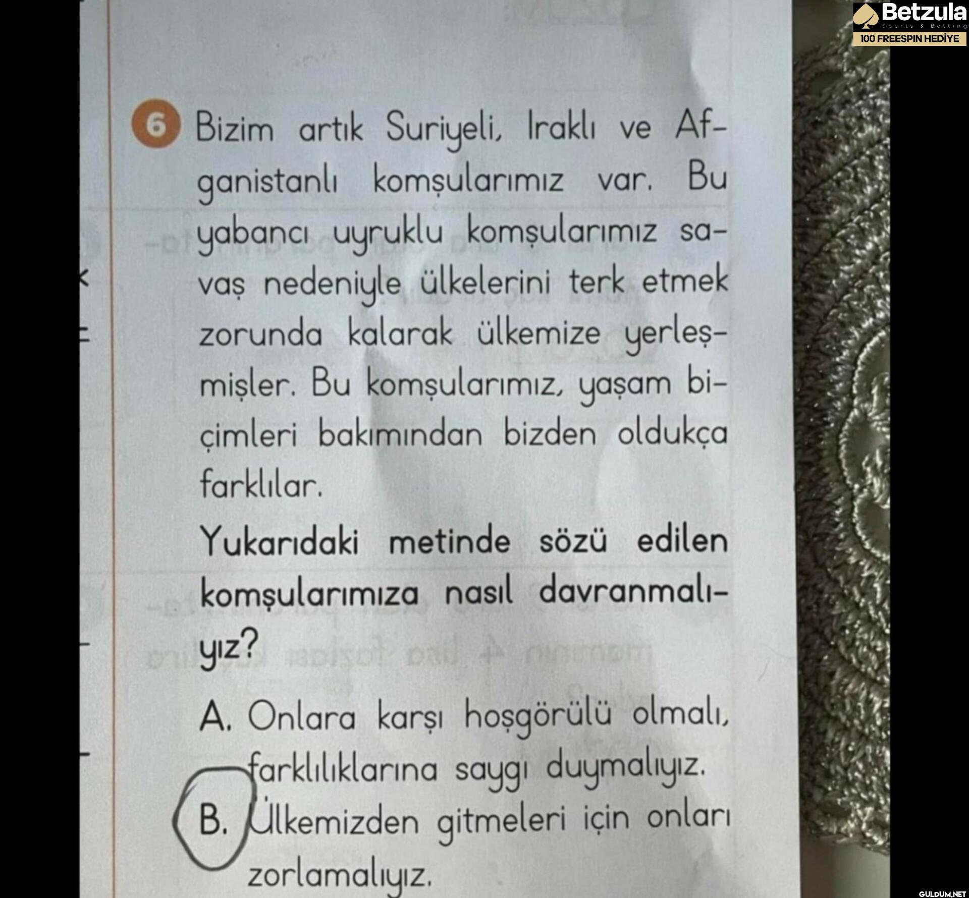 K 6 Bizim artık Suriyeli,...