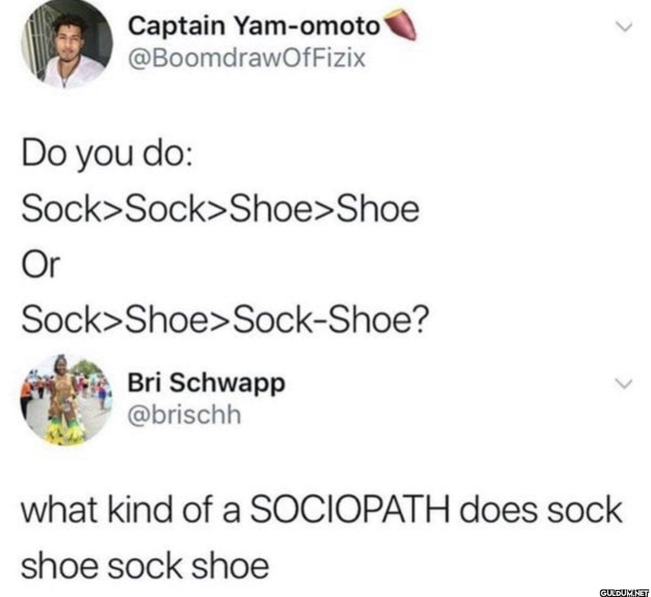 Do you do: Sock...