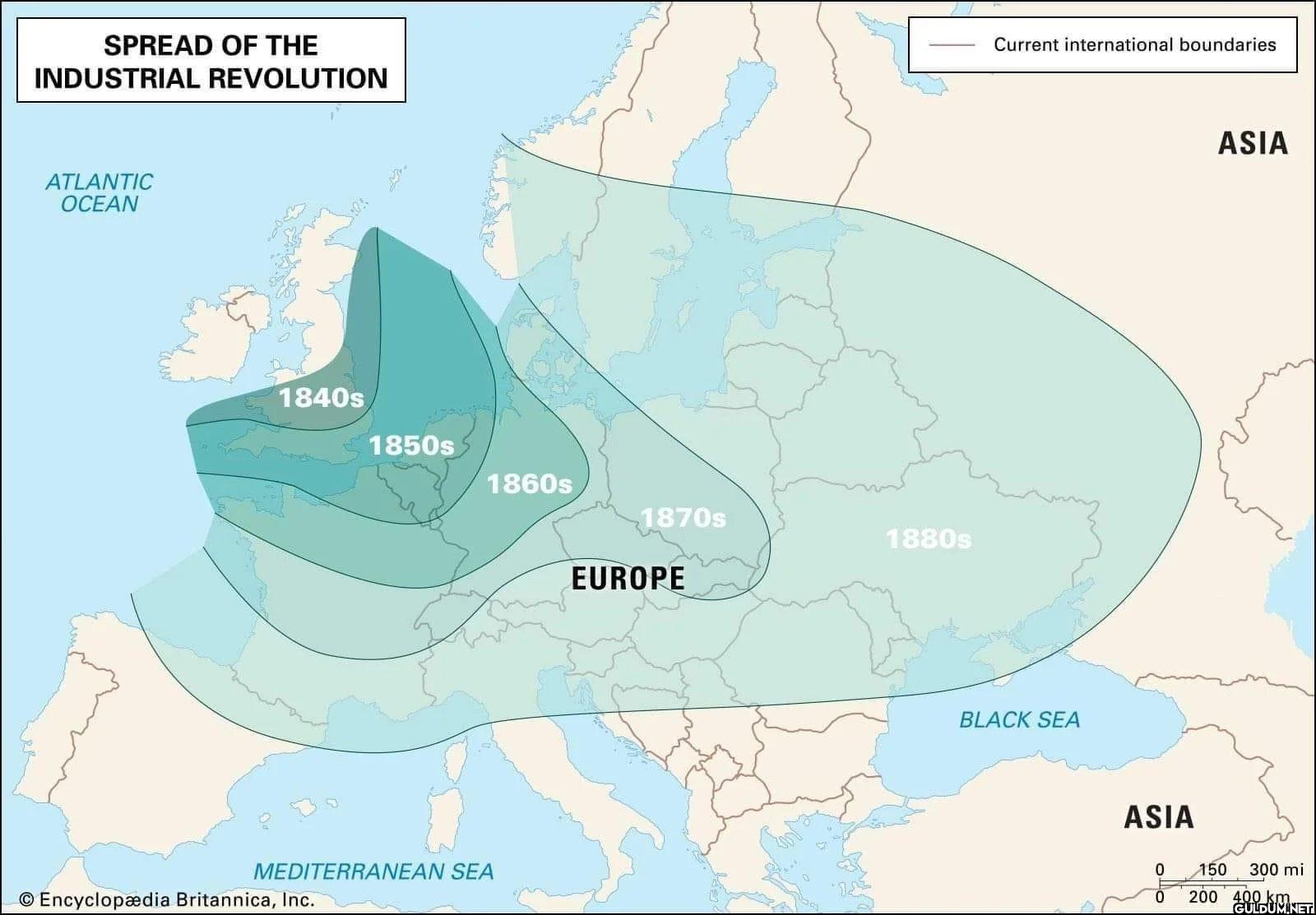 Spread of  the Industrial...