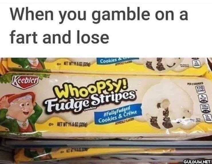 When you gamble on a fart...