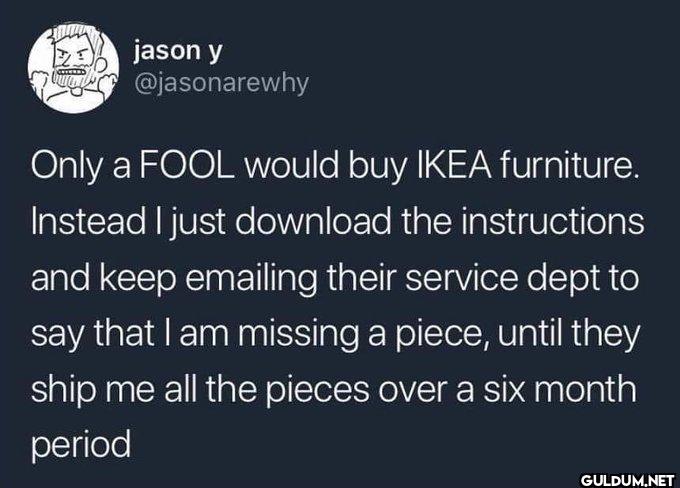 Only a FOOL would buy IKEA...