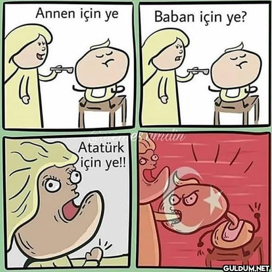 Annen için ye Baban için...