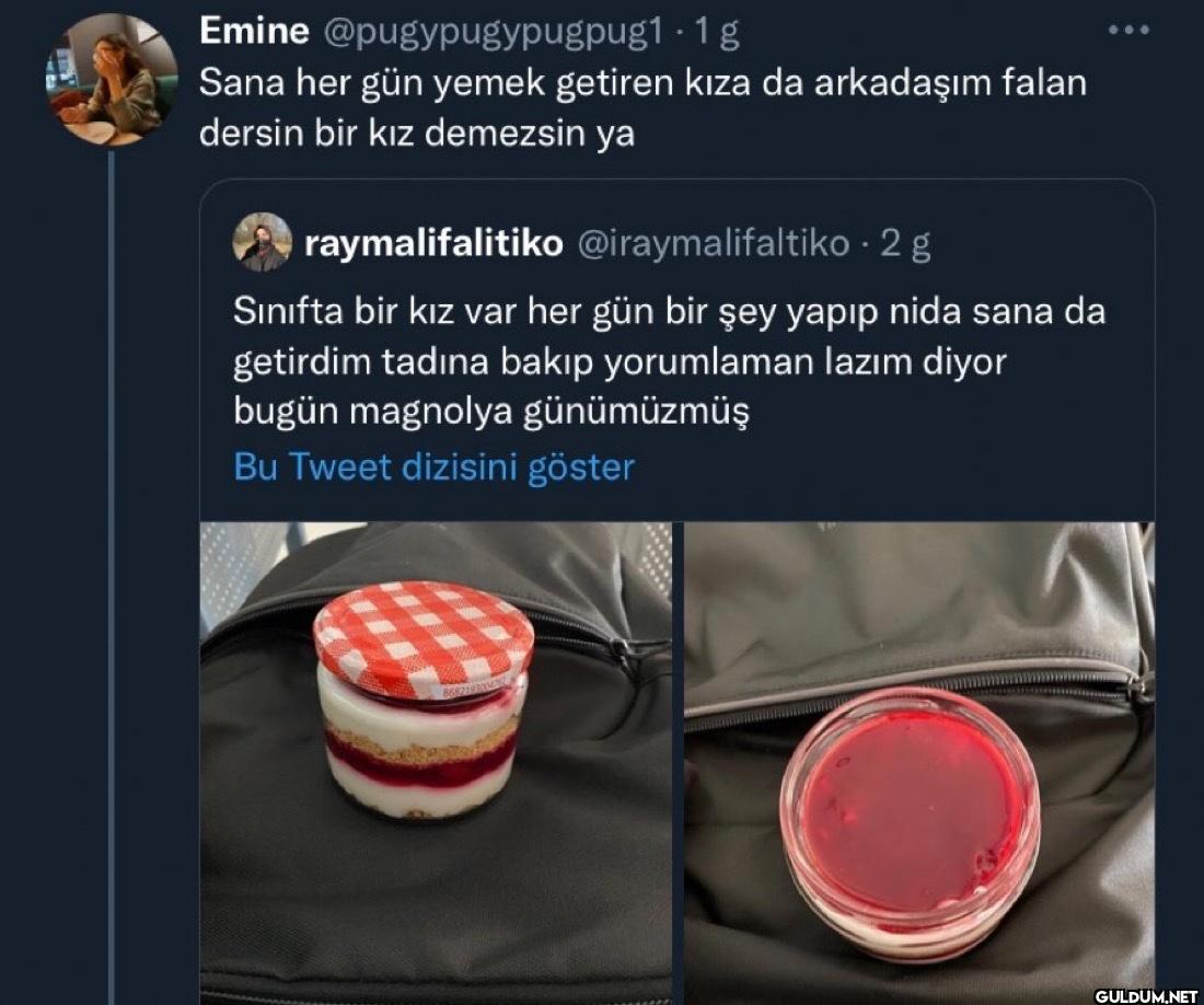 g Sana her gün yemek...