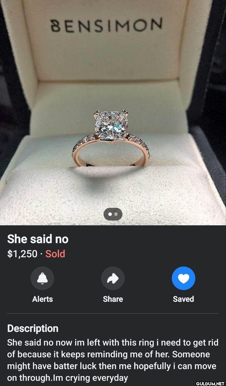 BENSIMON She said no...
