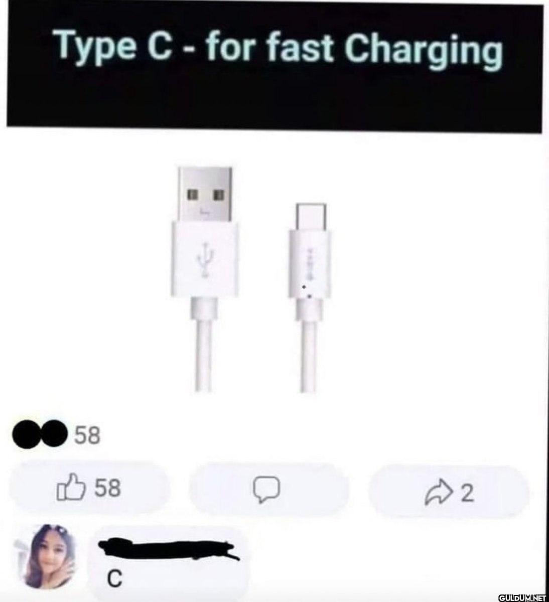 Type C - for fast Charging...