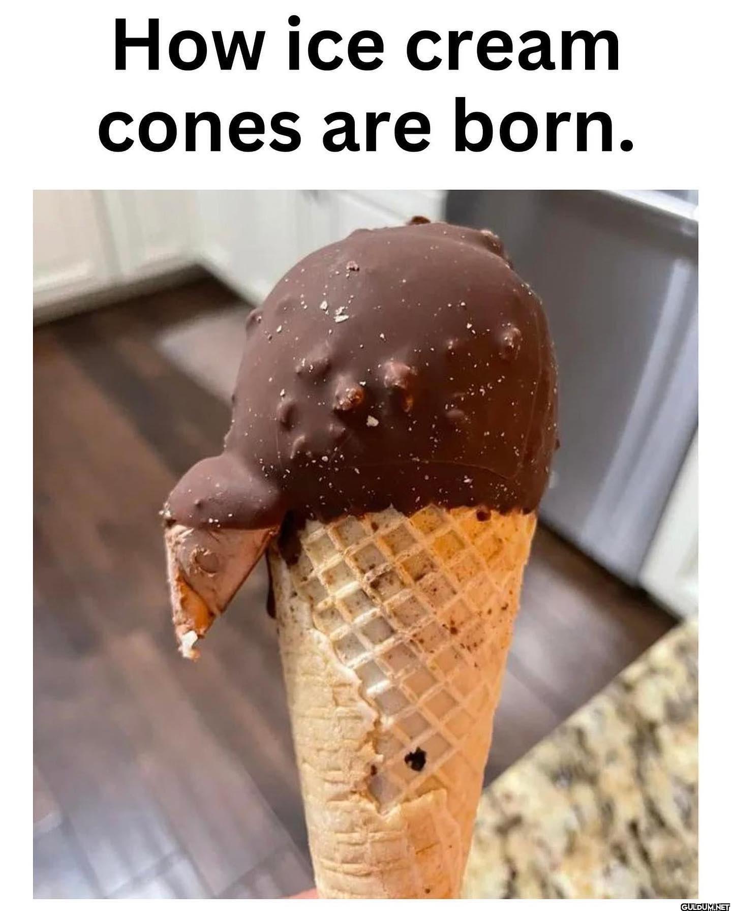 How ice cream cones are born.