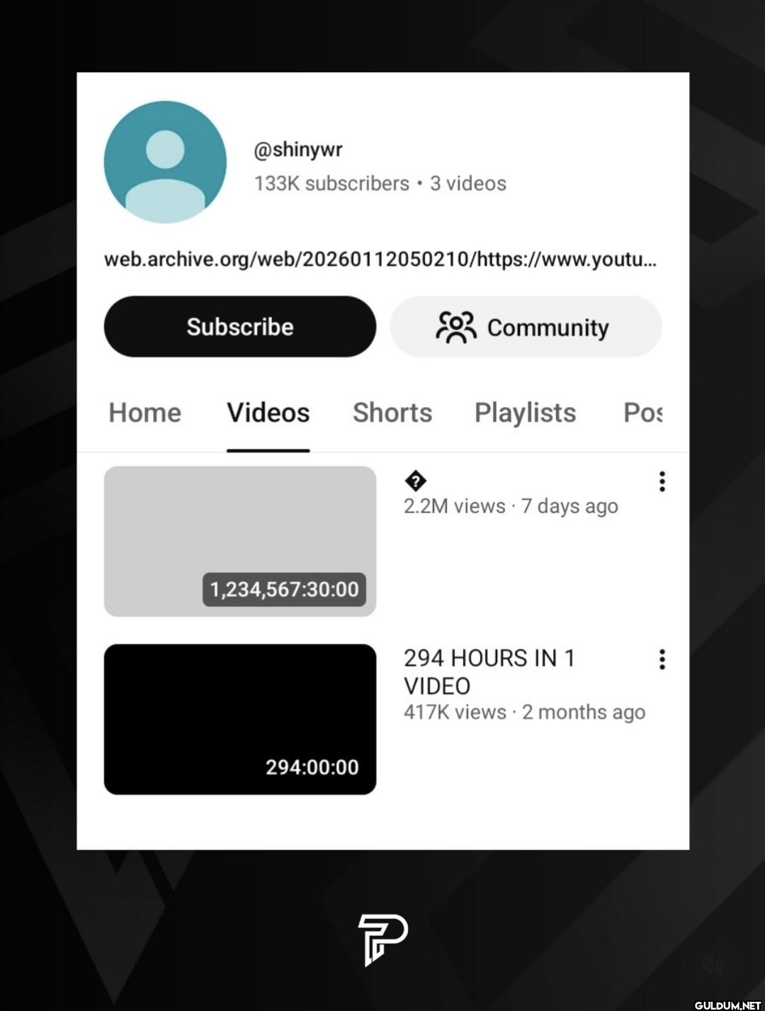 A YouTube video with a...