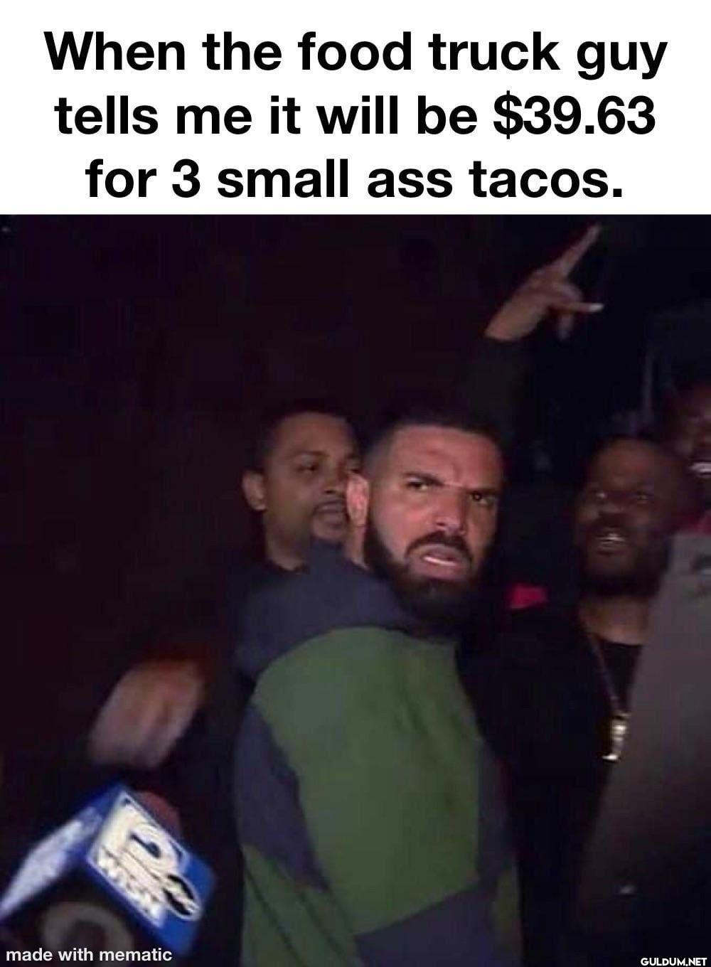 When the food truck guy...