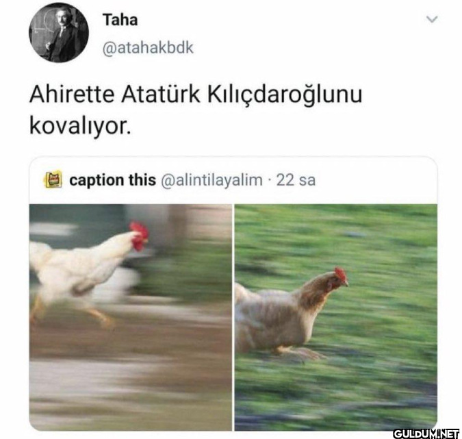 Ahirette Atatürk...