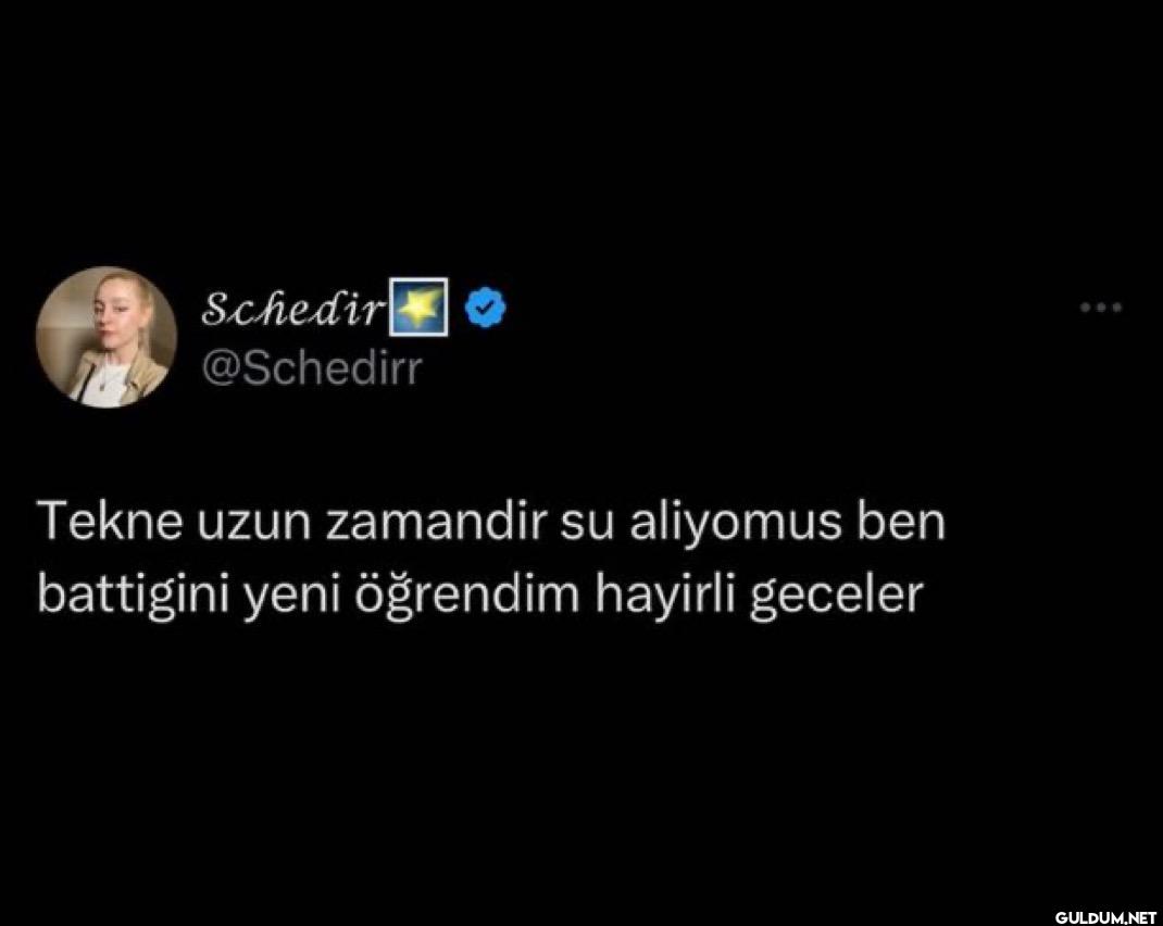 Tekne uzun zamandir su...