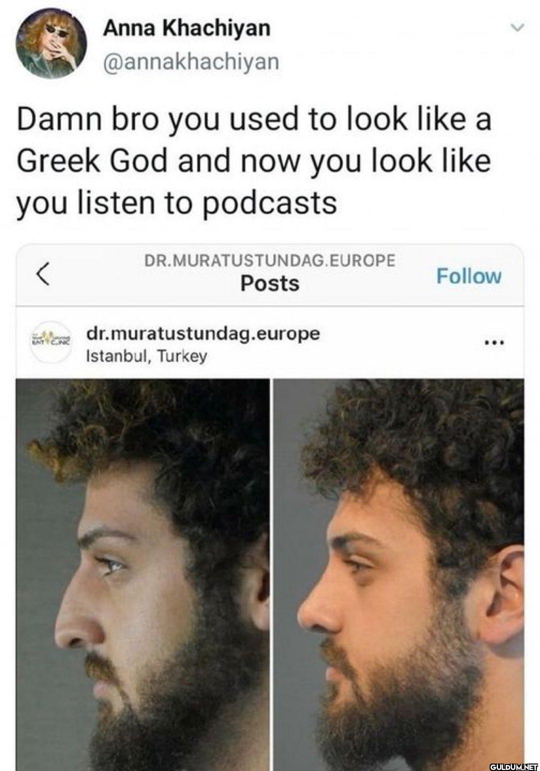 Damn bro you used to look...