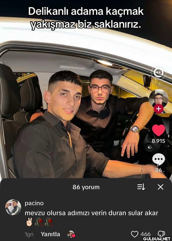 Delikanlı adama kaçmak...