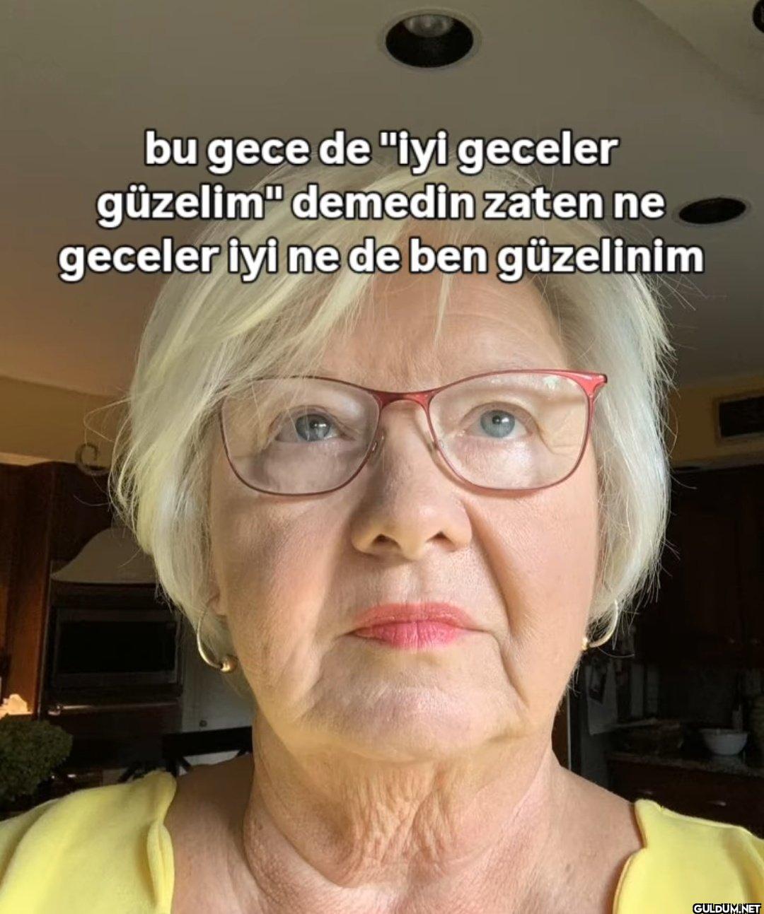 bu gece de "iyi geceler...