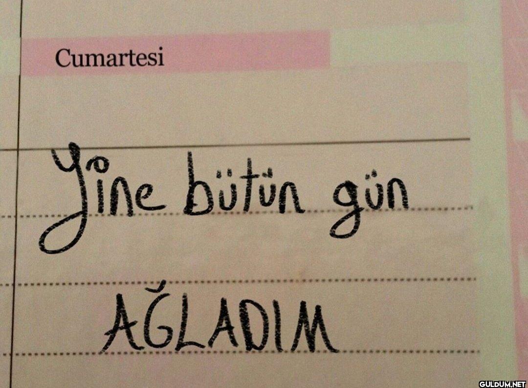 Cumartesi ine bütün gün....