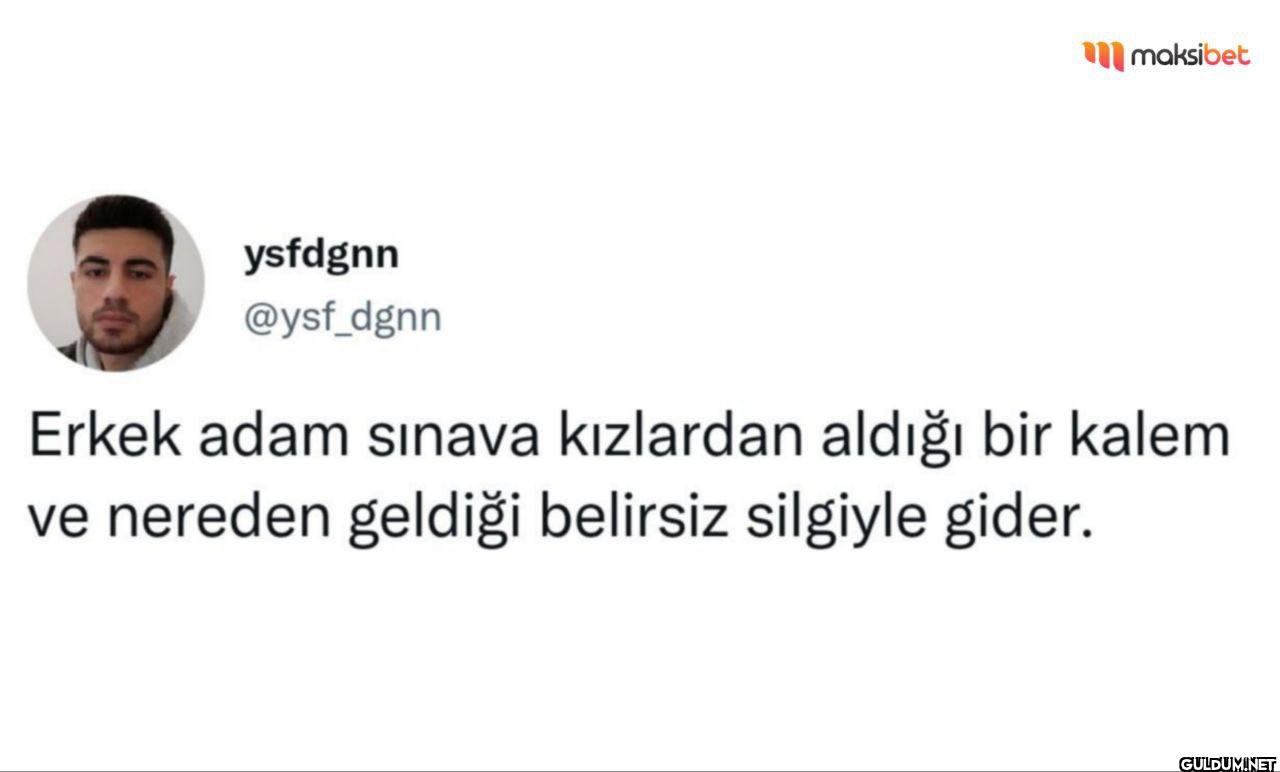 Erkek adam sınava...