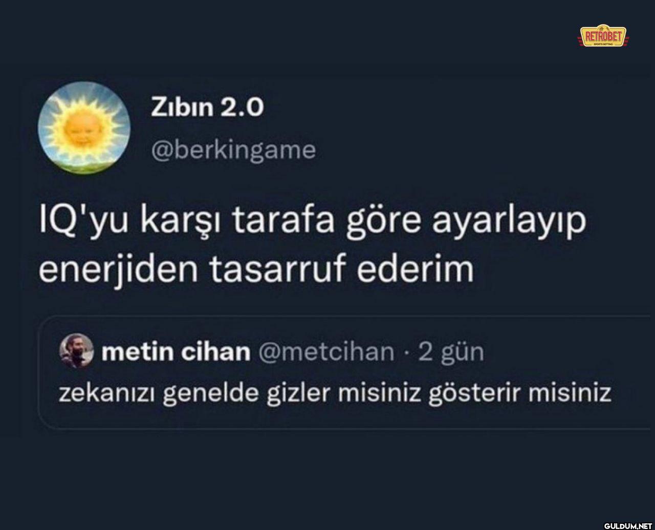 IQ'yu karşı tarafa göre...