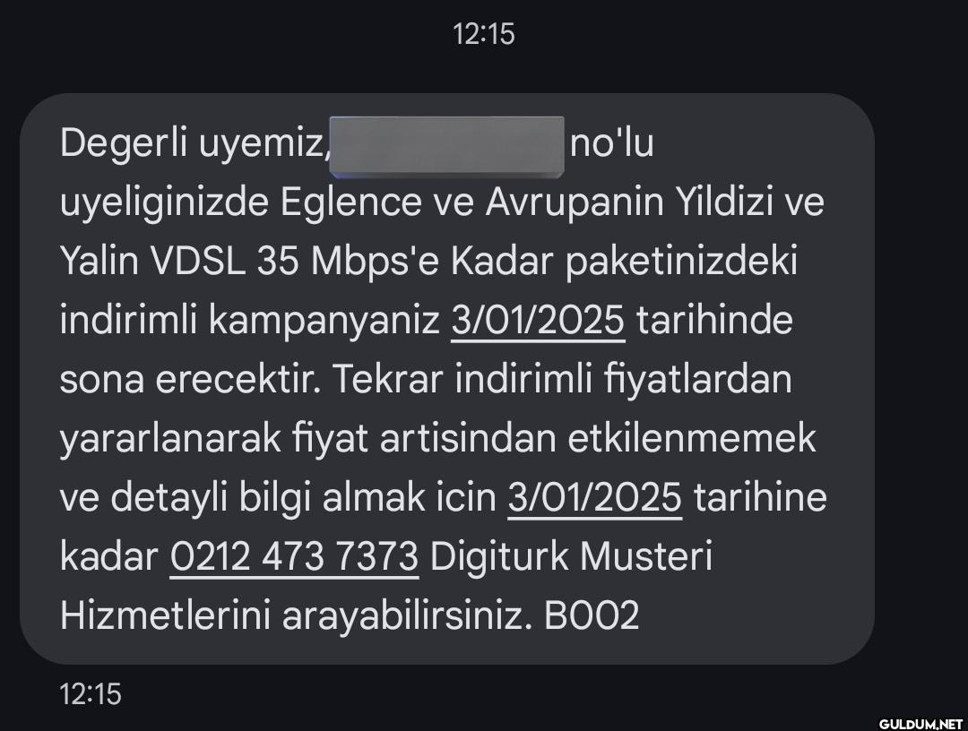 Daha 1 yılı dolmayan paket...