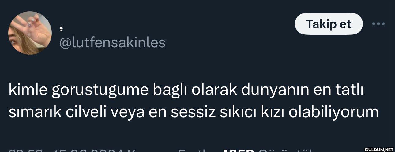 Takip et kimle gorustugume...