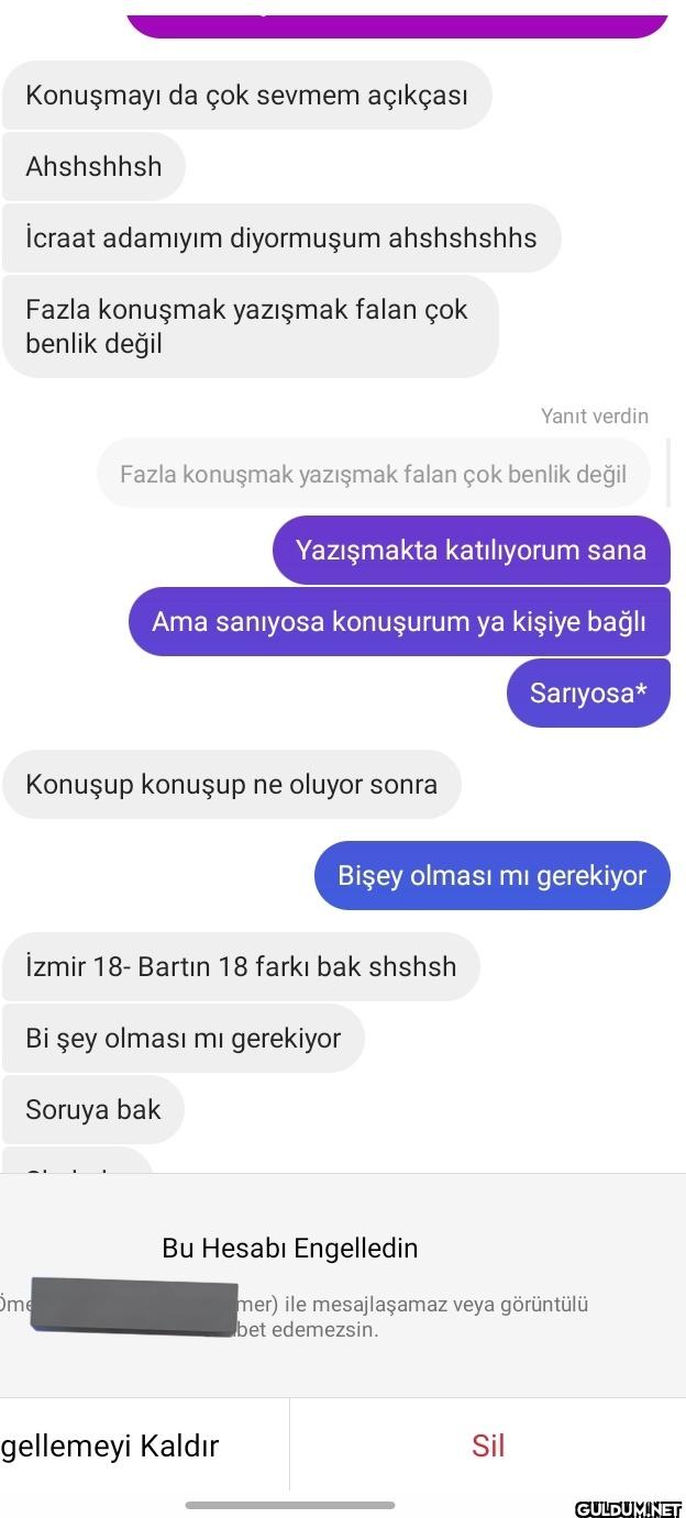 Bi i şey olması mı...