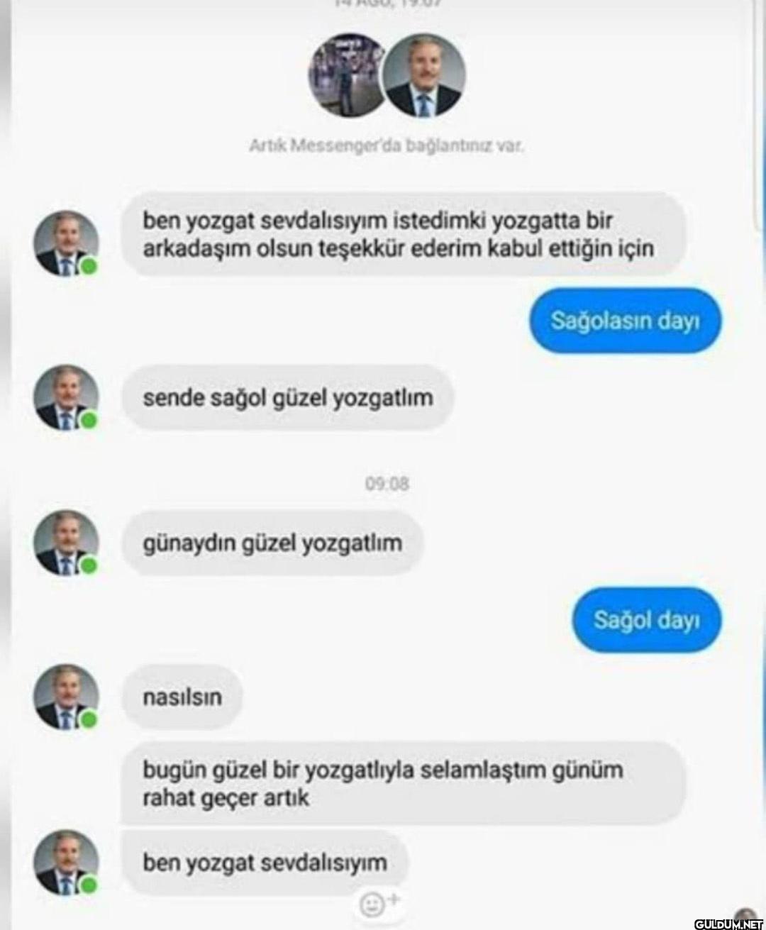 Artık Messenger'da...