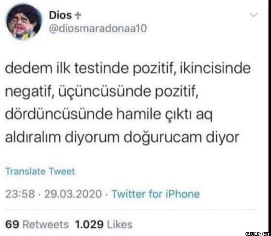 dedem ilk testinde...