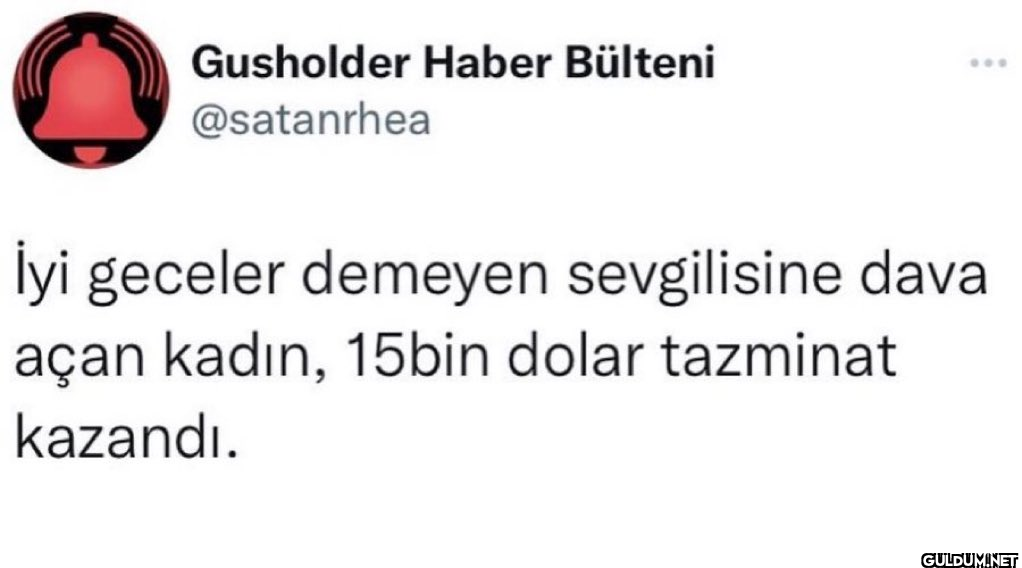 İyi geceler demeyen...
