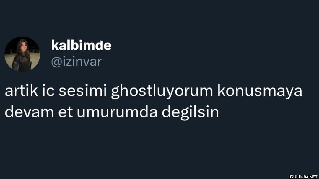 artik ic sesimi...