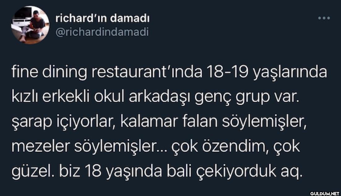 fine dining...