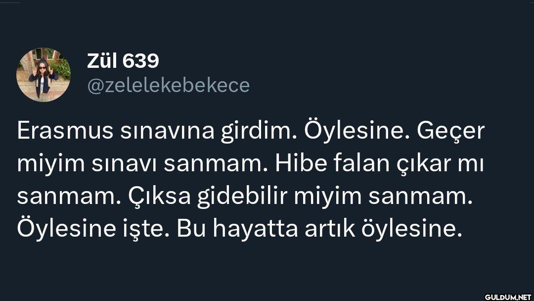Erasmus sınavına girdim....