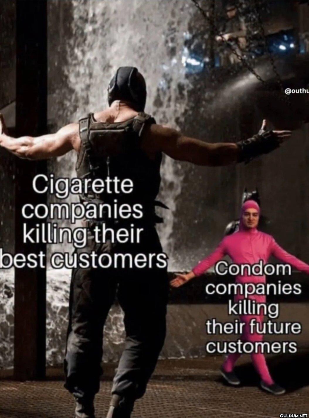 Cigarette companies...