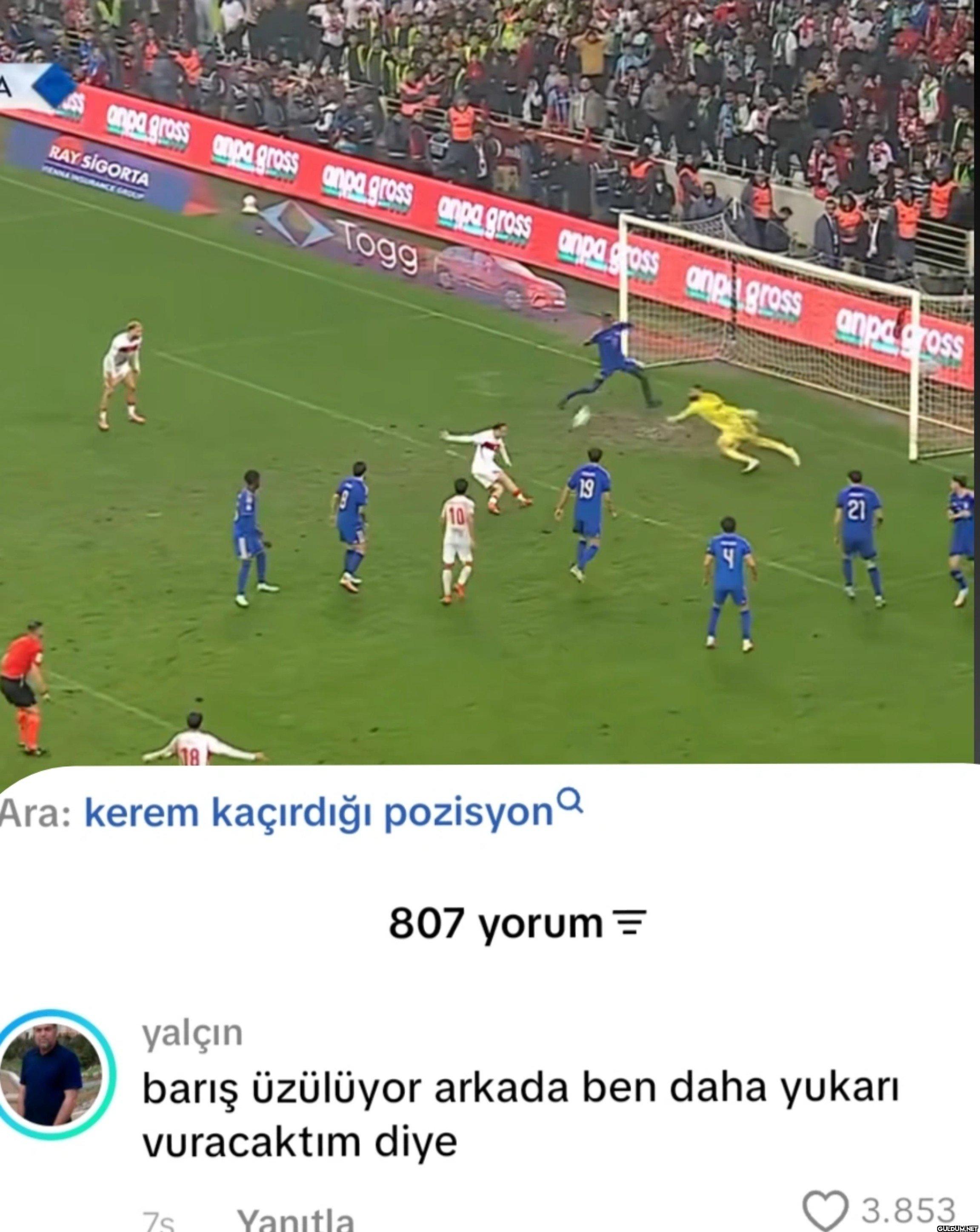 Durumun trajikomik bir...