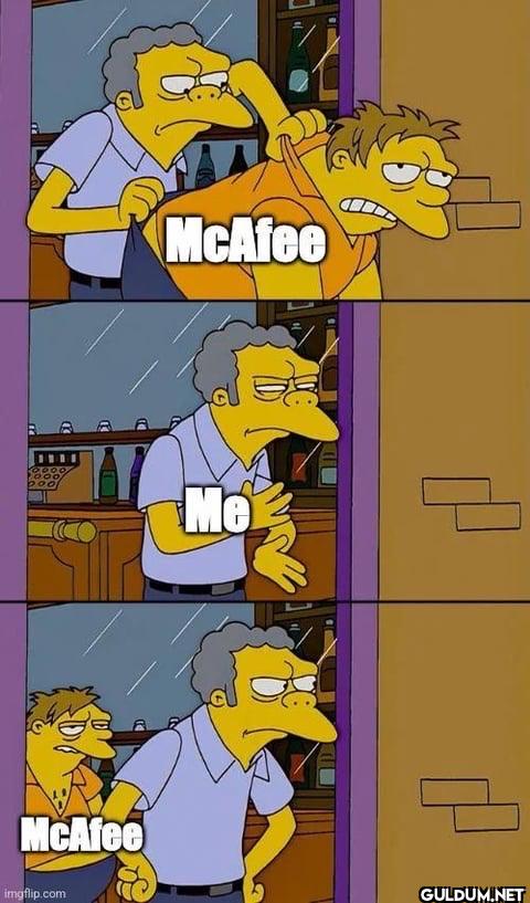 McAfee Me ㅁ McAfee ㅁ imgflip.com