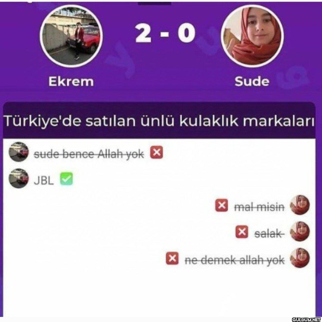 Ekrem 2-0 Sude Türkiye'de...