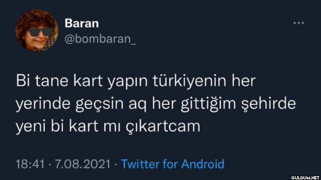 Bi tane kart yapın...