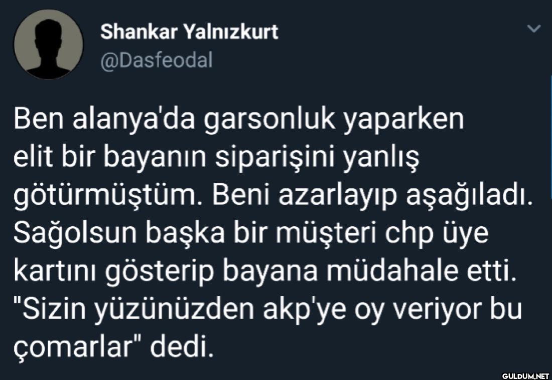 Ben alanya'da garsonluk...