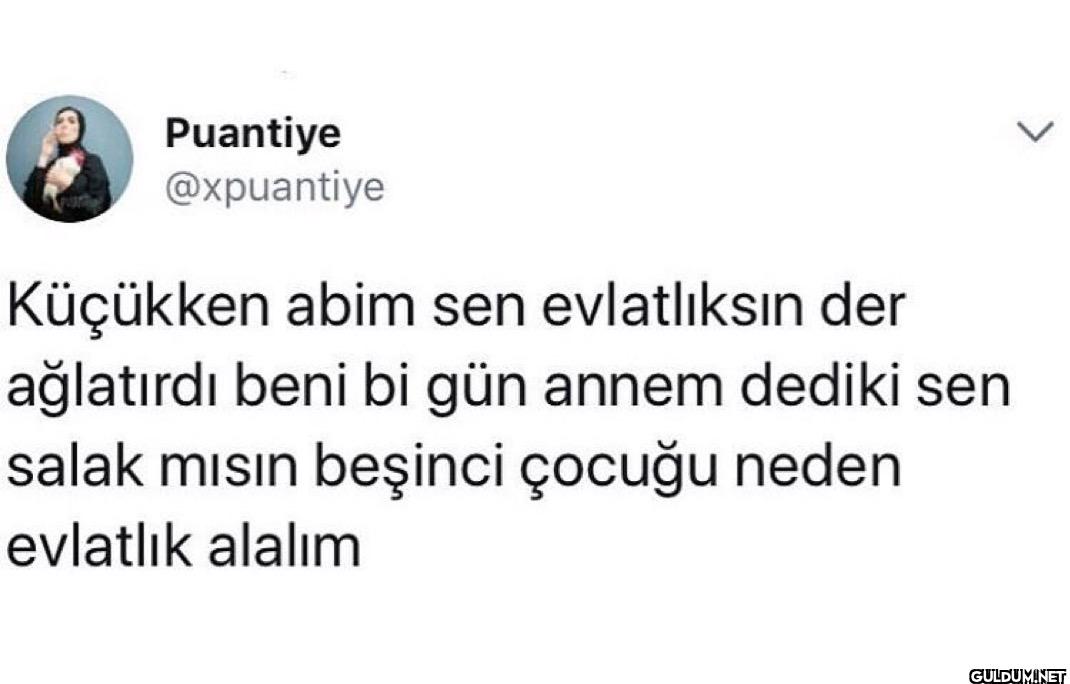 Küçükken abim sen...