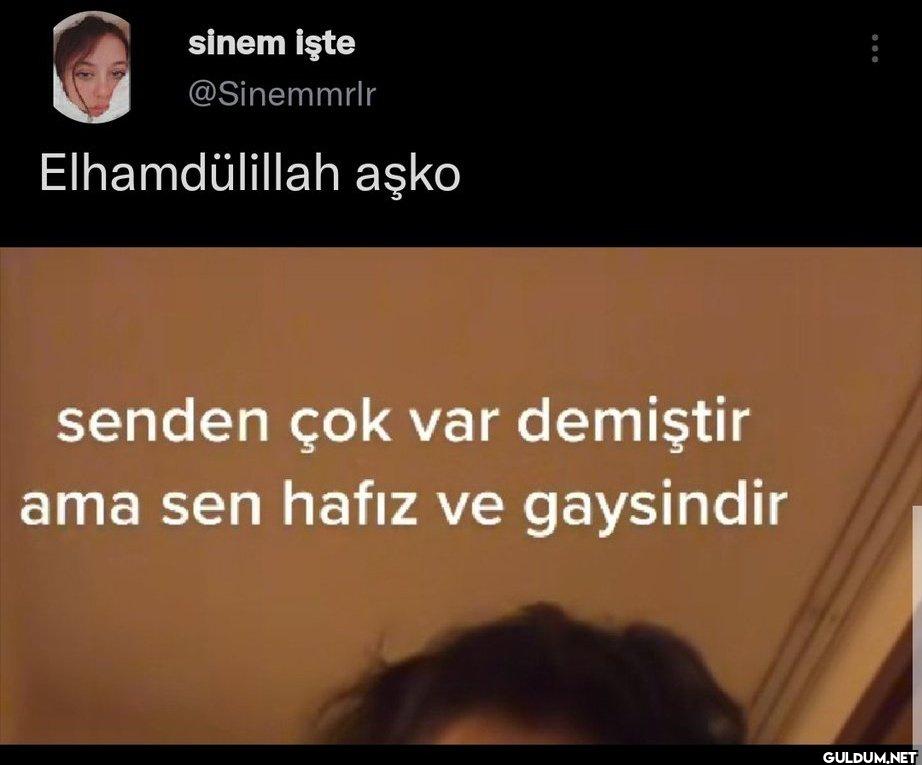 Elhamdulillah aşko senden...